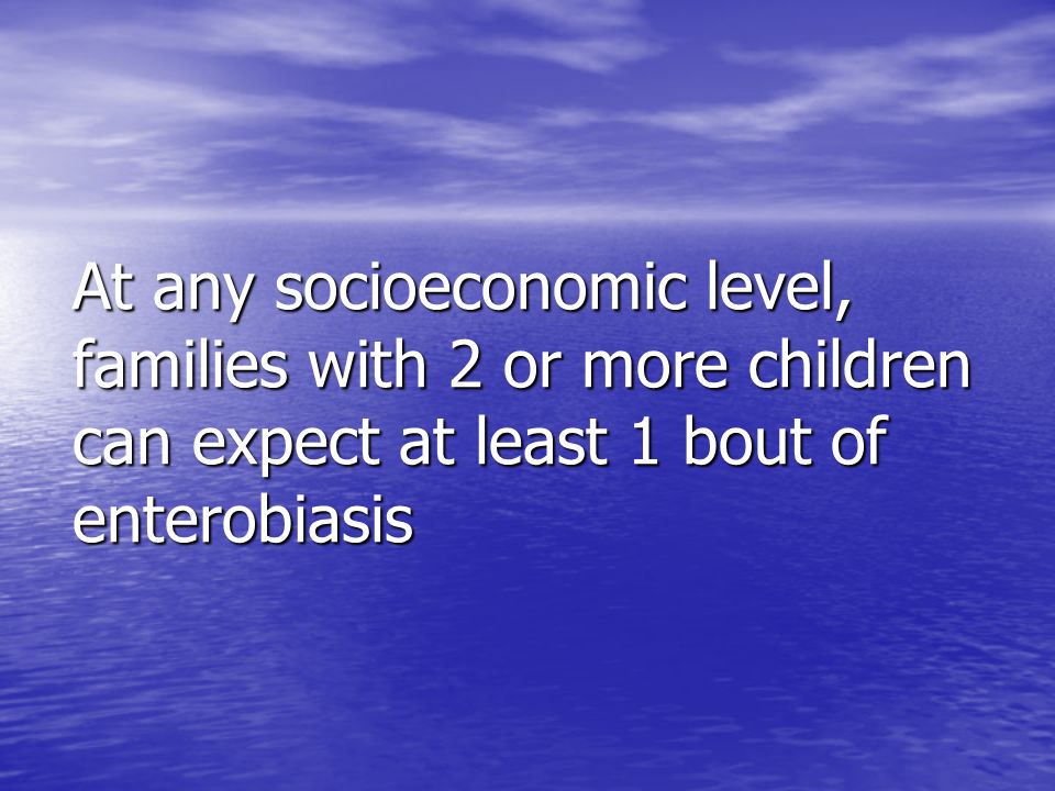 Enterobiosis lehetséges iskolába járni